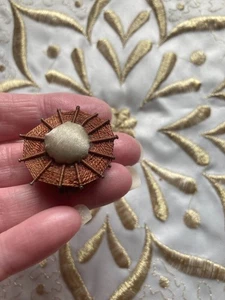 Rare Antique/Victorian Cobweb Design Doll's Pin Cushion/Thread Holder - Picture 1 of 3