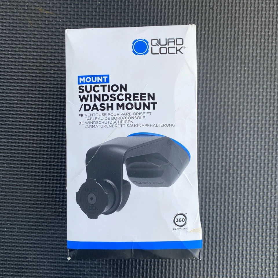 Quad Lock Car Phone Holder Suction Windshield Dash Mount, windscreen Mount - Image 1 of 4