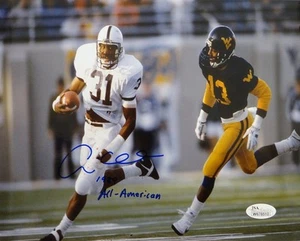 Andre Collins Autographed 8x10 Penn State Running Against W.V. Photo- JSA W Auth - Picture 1 of 6