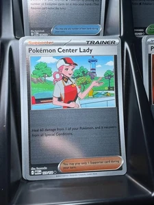 Pokemon Center Lady 123/132 Me01: Mega Evolution Reverse Holo - Picture 1 of 1