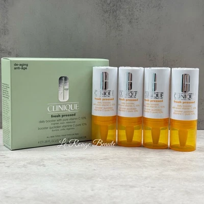 Clinique Fresh Pressed Daily Booster With Pure Vitamin C 10% - Set Of 4 Serum - Image 1 of 2