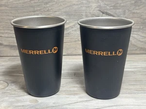 Merrell Black Stainless Pint Cup -  Set of 2 - Picture 1 of 8