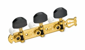 Cabezal de máquina Schaller para guitarras clásicas Lyra Gold Ebony - Imagen 1 de 4