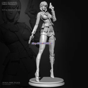 Motoko 1/24 Resin Figure Model Kit Woman Unpainted Unassembled GK TD-3476  - Picture 1 of 4