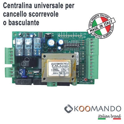 KOOMANDO Centralina universale automazione cancello automatico scorrevole o basculante