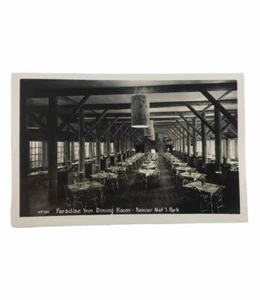 Parque Nacional Rainier PVPC Paradise Inn Comedor Foto Real Postal De Colección - Imagen 1 de 2