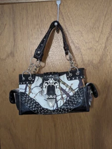 Mossy Oak white Camouflage handbag Rhinestone - Picture 1 of 10