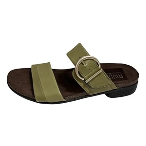 Munro Women’s Marissa Large Buckle Slide Sandal Olive Green Size 8.5 M NEW - Picture 1 of 6