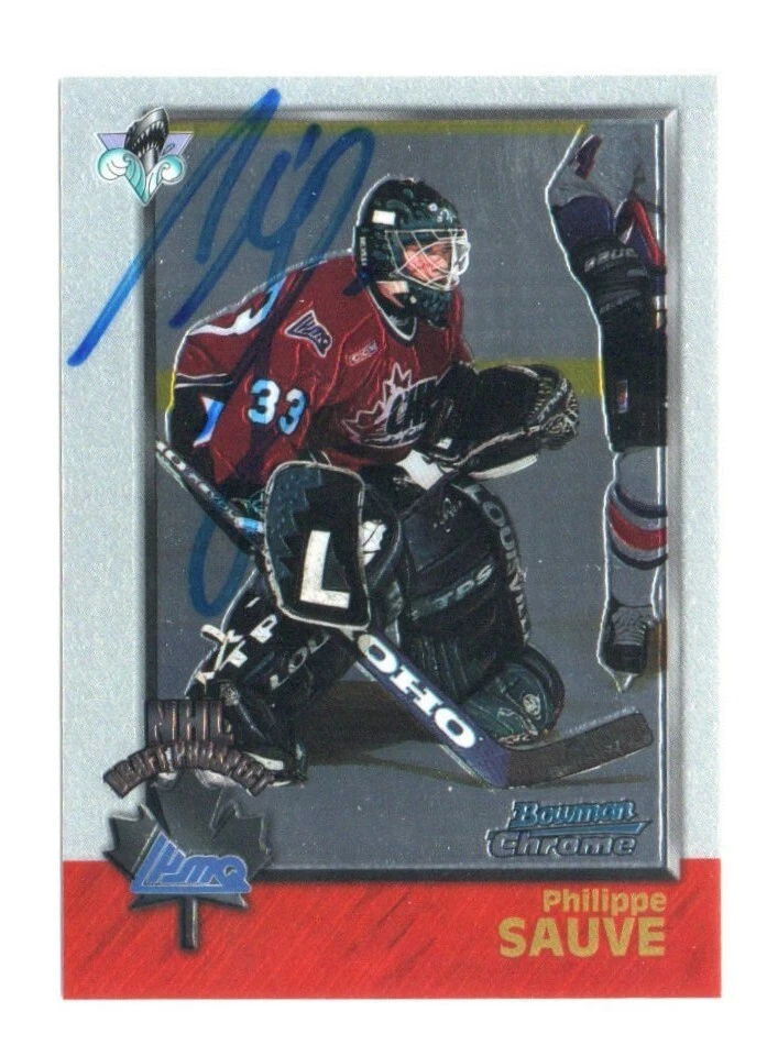 PHILIPPE SAUVE OCEANIC 1998-99 BOWMAN CHROME CHL IP/TTM AUTOGRAPH AUTO - Image 1 of 1