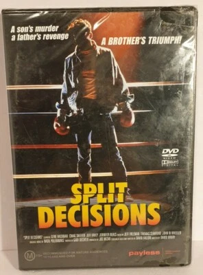 SPLIT DECISIONS Boxing Movie DVD Gene Hackman Jennifer Beals **NEW SEALED MOVIE* - Image 1 of 3