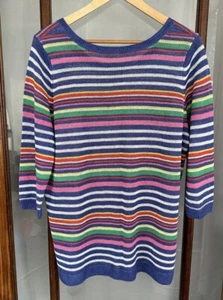 Talbots Woman Sweater Plus Petite 1Xp 100% Linen Lightweight Coastal Preppy - Picture 1 of 7