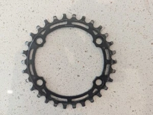 Shimano Deore M5100-1 Chainring - 30t, 10/11-Speed, Asymmetric 96 BCD, Black - Picture 1 of 3