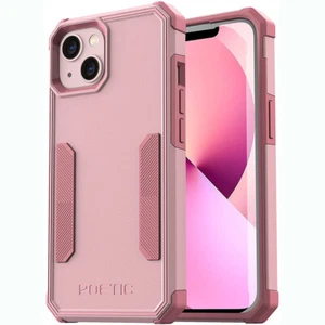 For iPhone 13 Mini Case | Poetic Lightweight Slim Shockproof Cover Light Pink - Picture 1 of 6