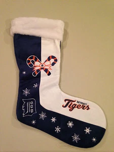 Medias de Navidad de felpa grandes de 24" de los Tigres de Detroit NUEVAS. Holidays MLB Baseball XMas - Imagen 1 de 2