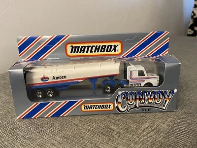 Jouet Ancien Matchbox semi remorque citerne Amoco CY17 Convoy - Photo 1/2
