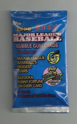 1996 Topps Bazooka Major League Bubble Gum Cards Griffey Jr. Jeter, Pizzia RCs - Image 1 of 2