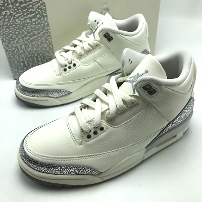 Air Jordan 3 Retro Vela Gris Cemento (Mujer) Mujer CK9246-100 talla 6.5-12 Foto 1 de 4