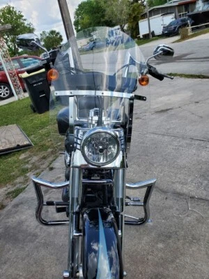 PROTECTOR DE MOTOR PERSONALIZADO BARRA DE CHOQUE CARRETERA HARLEY FAT BOY SOFTAIL DELUXE LO CVO SLIM Foto 1 de 4