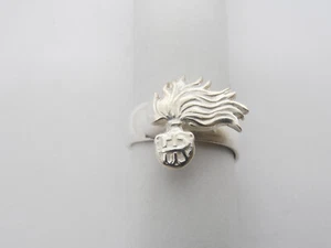 Fiamma dell' Arma dei Carabinieri : Anello in Argento 925- Fiamma misura piccola - Picture 1 of 7