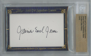 James Earl Jones Kenny Baker 2010 Leaf Cut Dual Auto Star Wars #5/6