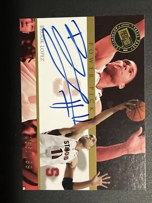 Press Pass Brook Lopez 2008 tinta azul selección eléctrica novato automático #d 166/199 Stanford Foto 1 de 3