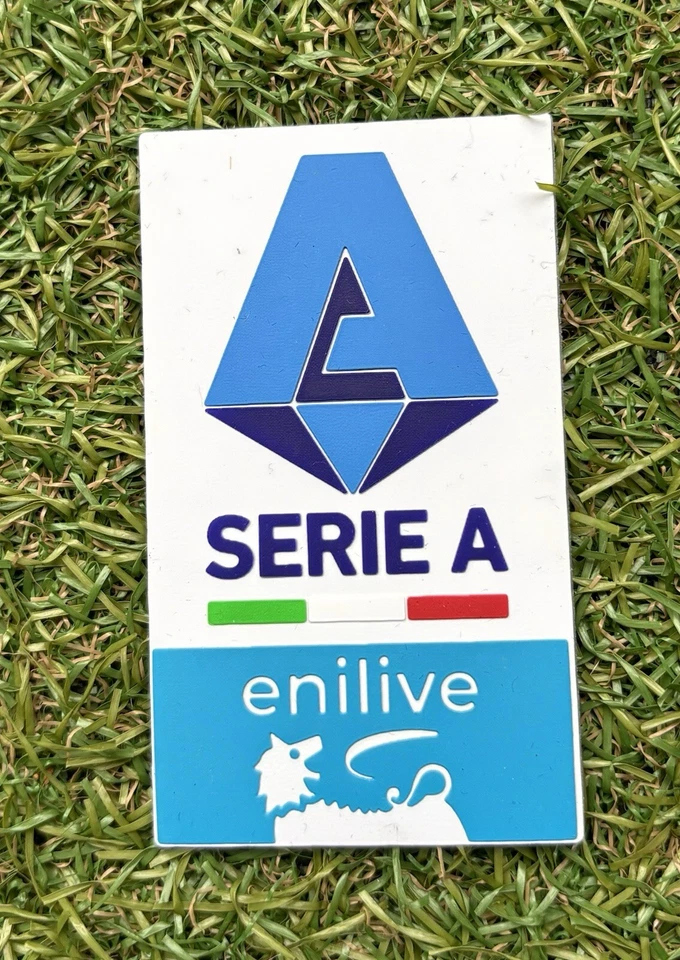 Patch Série A enilive Italie 2024-2026 Calcio Silicone plastique thermocollant - Photo 1/1