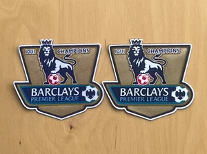 Pair Of 2010-2011 10/11 Premier League Champions Iron On Patch Badge - Picture 1 of 2