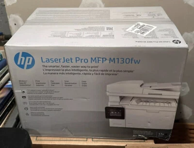 NEW HP LaserJet Pro M130fw All-in-One Wireless Laser Monochrome Printer - Image 1 of 2