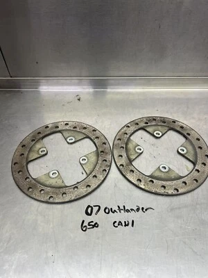 07 08 09 Par de rotores de freno delanteros Can-Am Outlander 500 650 800R XT 705600603 Foto 1 de 3