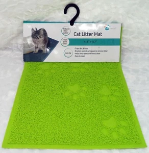 PET TRENDS Lime Green 11x15 Cat Litter Mat (NEW) - Picture 1 of 5