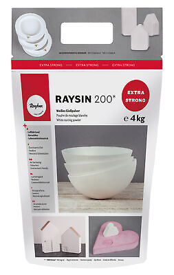Polvo De Fundición RAYHER Masa De Fundición Raysin 200 Blanco Resistente Al Aire Modelado Sin Olor • 5.99€