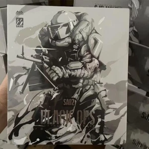 Hasuki 1/12 Black Action Second Shot SA-02 Green Helmet Shield Soldier Full Set - Bild 1 von 14