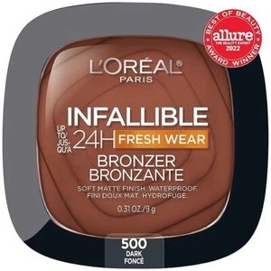 L'OREAL Paris Infallible 24H Fresh Wear Bronzer #500 Dark - Picture 1 of 7