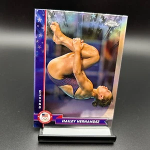 2024 Topps Chrom USA Olympische Spiele Chrom Refraktor #83 Hailey Hernandez Tauchen - Bild 1 von 2