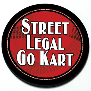Street Legal Go Kart - Funny Magnetic Grill Grille Badge for MINI Cooper - Picture 1 of 3