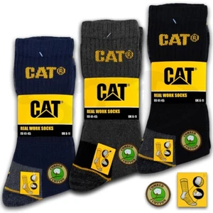 ♥ CAT® CHAUSSETTES CATERPILLAR WORK hommes chaussettes de travail chaussettes d'affaires bas - Photo 1/6