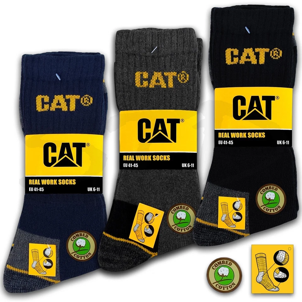 ♥ CAT® SOCKEN CATERPILLAR WORK Herren Arbeitssocken Business Socken Strümpfe - Bild 1 von 1