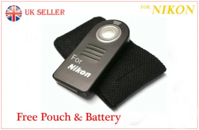 IR Wireless Remote Control MLL3 for NIKON D5300 D5100 D5200 D3200 D90 D7300 7500 - Image 1 of 4