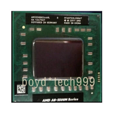 AMD A8-Series A8-5500M AM5550DEC44HL CPU 4Core 2.1GHz 4M Socket FS1 Processor - Image 1 of 4
