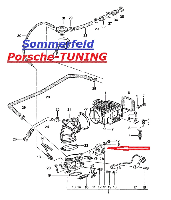 OEM Porsche 924 S + 944 S  S2 Drosselklappenschalter throttle valves 94460611301 - Imagem 1 de 1