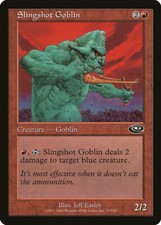 Magic MTG Tradingcard Planeshift 2001 Slingshot Goblin 72/143