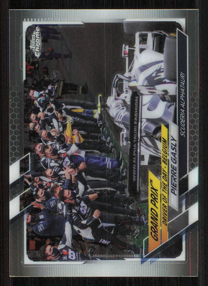 2021 Topps Chrome Formula 1 #164 Pierre Gasly/Driver of the Day - Image 1 of 2