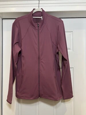 Chaqueta para mujer Skechers Go Walk UPF 40 agujeros rojos para el pulgar ropa deportiva cremallera talla 2XL Foto 1 de 4