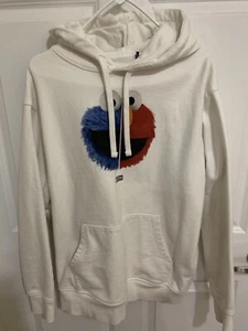 Felpa con cappuccio 100% autentica Kith Sesame Street Bergdorf Goodman taglia M bianca SOLD OUT - Foto 1 di 3