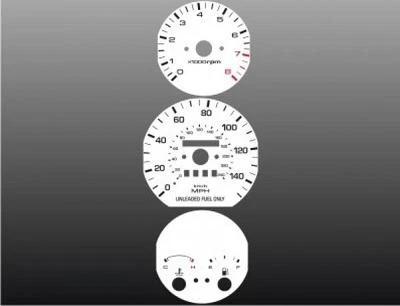 白色面部计适用于 1993 - 1997 年马自达 626 MX-6 — 第 1/4 张图片