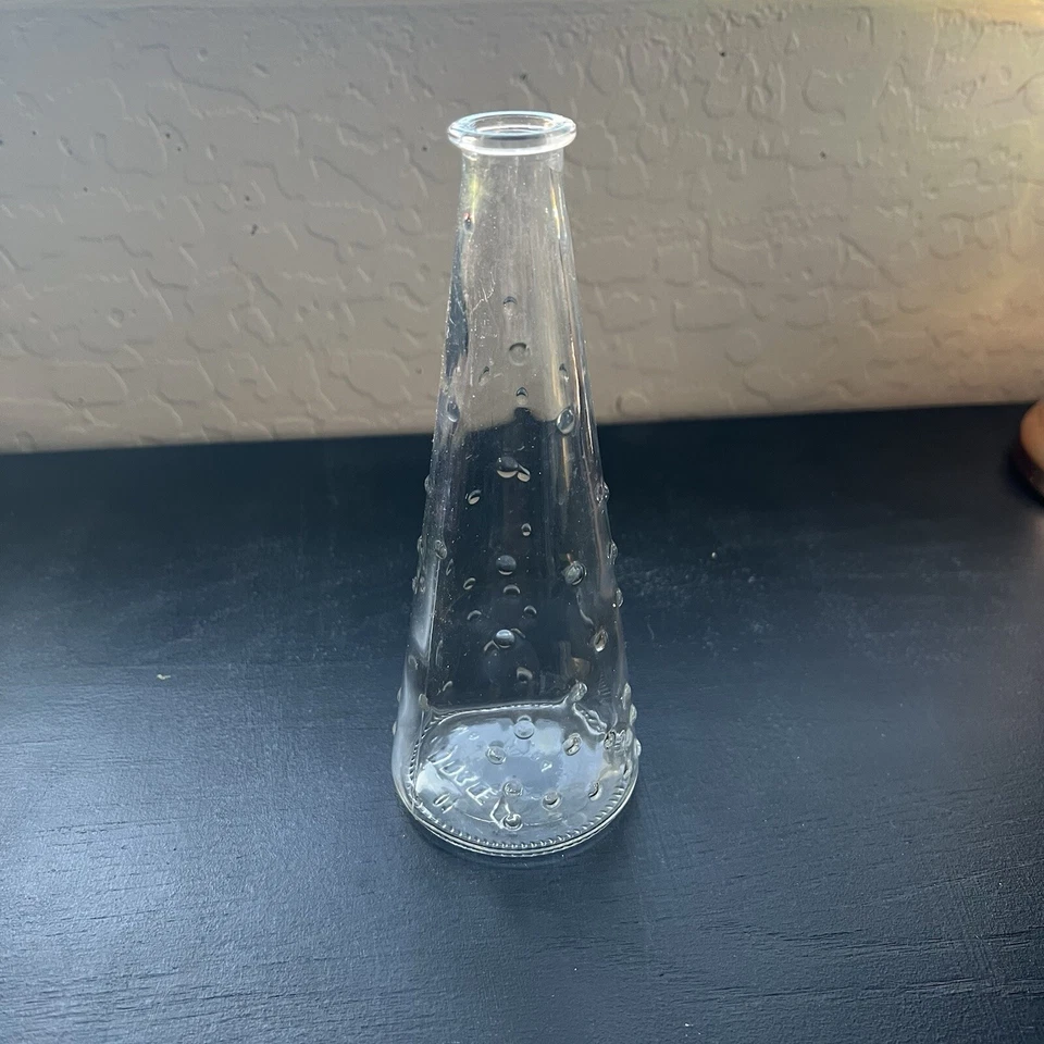 Florero de vidrio transparente IKEA Emma Dafnas diseño polaco 7" edición limitada Foto 1 de 4