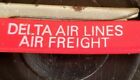 SELTEN Vintage Delta Air Lines Fracht Faltschachtel Cutter Rasiermesser Taschenmesser Luftfahrt