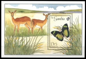 Gambia 1989 MNH MS, Ceres Forester, Butterflies, Insects - Picture 1 of 1