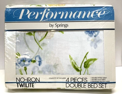 Juego de sábanas Performance By Springs Twilite Spring Florales completo/doble nuevo Foto 1 de 4