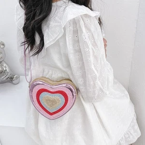 Bolso Bandolera en Forma de Corazón Bolsos de Mano para Niñas Niños Hombro Mujeres - Imagen 1 de 12